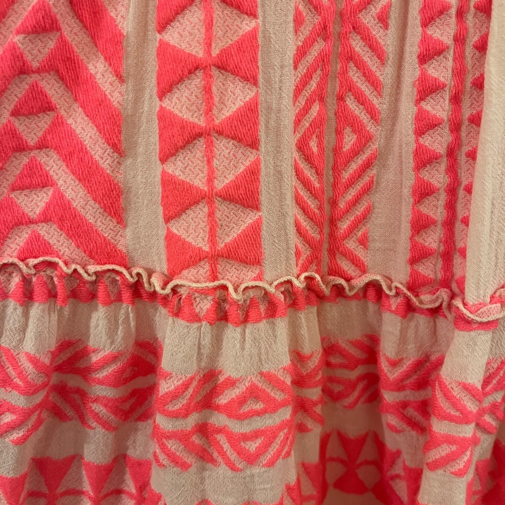 Devotion TWINS Neon Pink & Cream Geometric Tunic - Picture 5 of 6